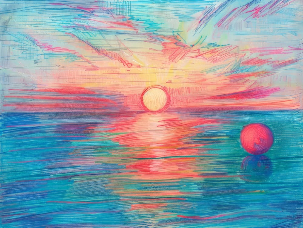 Sunset With Ball