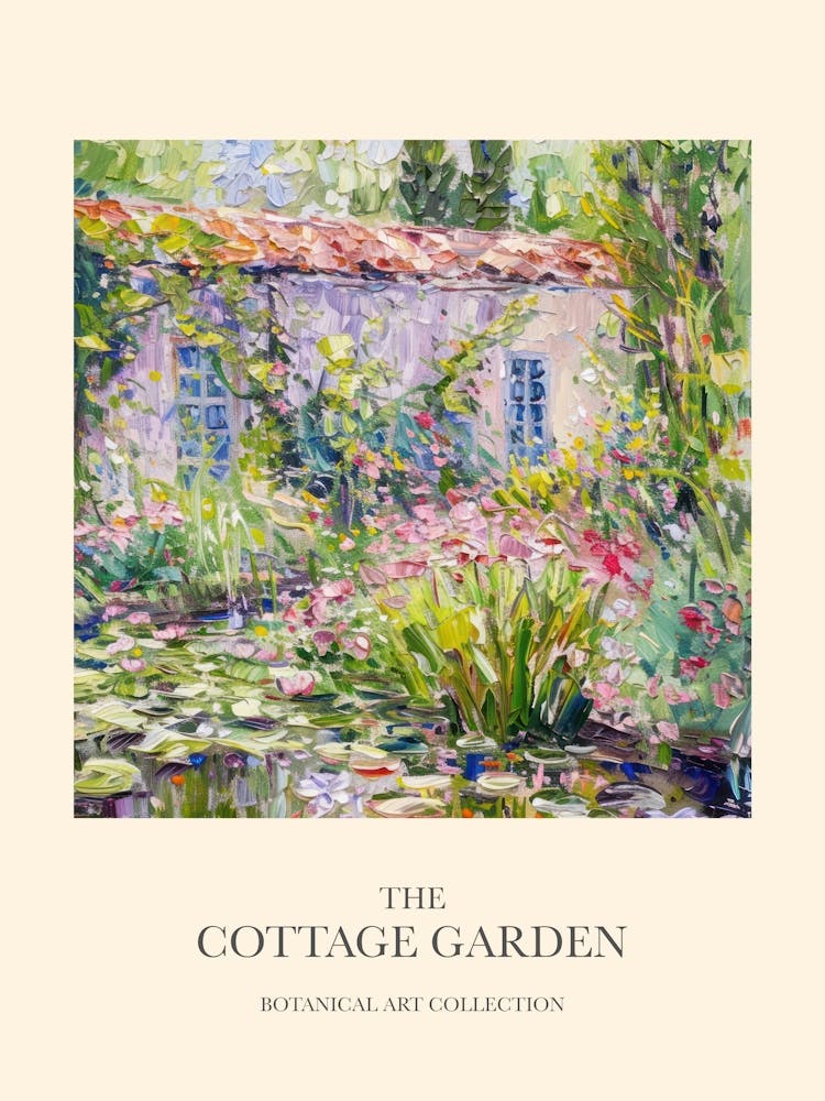 Cottage Garden Poster Floral Tapestry 10
