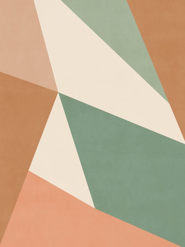 Abstract Geometric - Terracotta 01