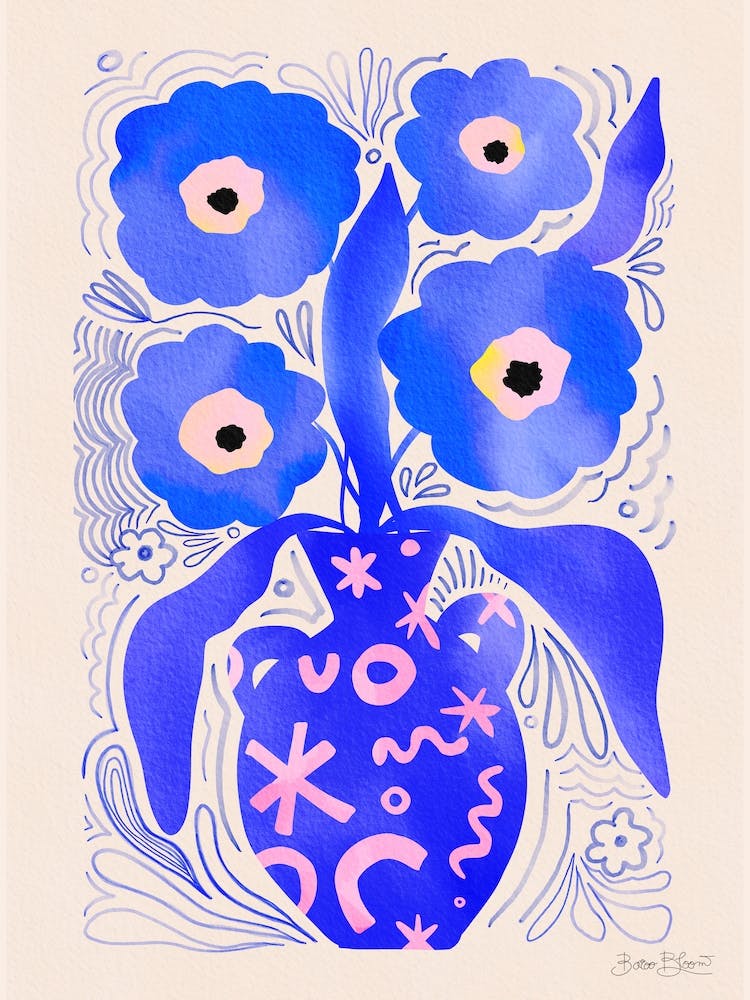 Blue Flowers Matisse