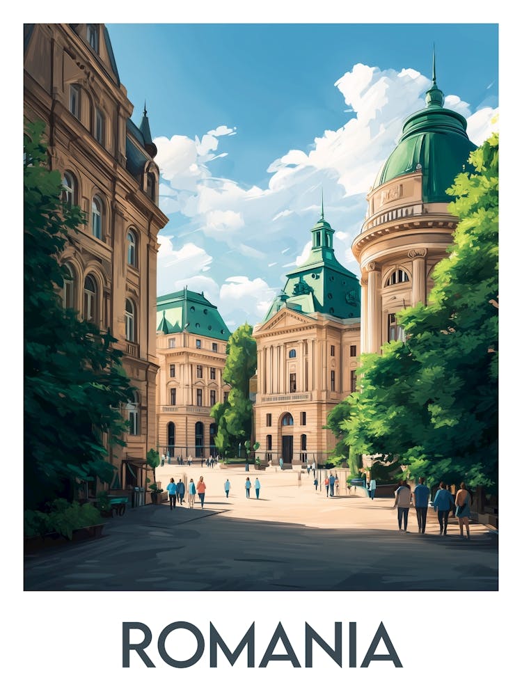 Affiche de voyage Romania