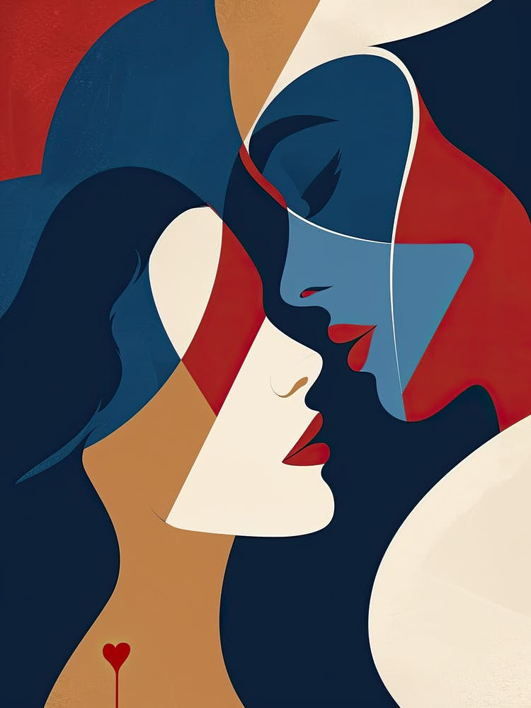 Love Is Like A Kiss, Abstract, Valentine's Day