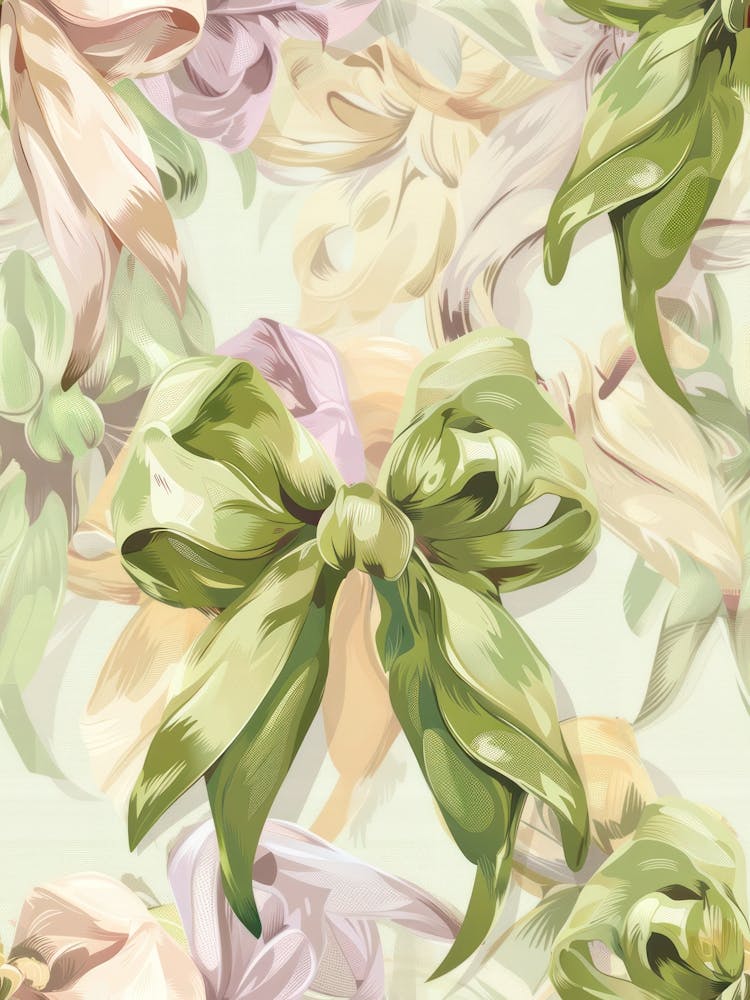 Coquette In Sage 4 Pattern