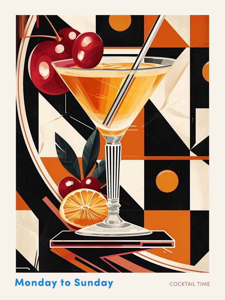 Art Deco Cocktail 2 Poster