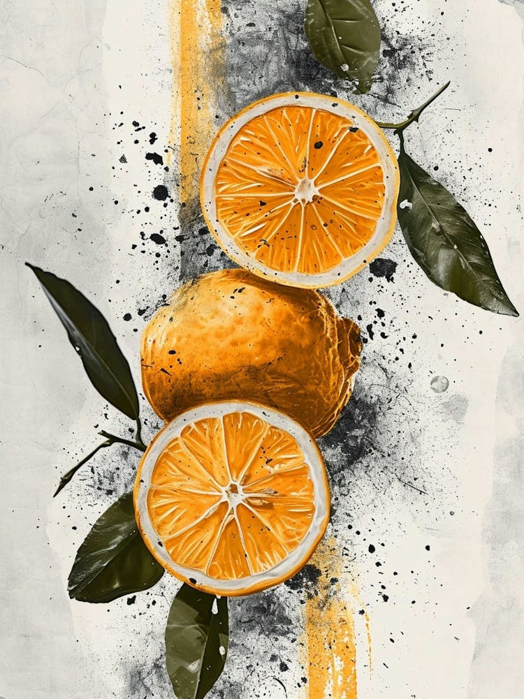 Citrus Fruits Paint Splash 2