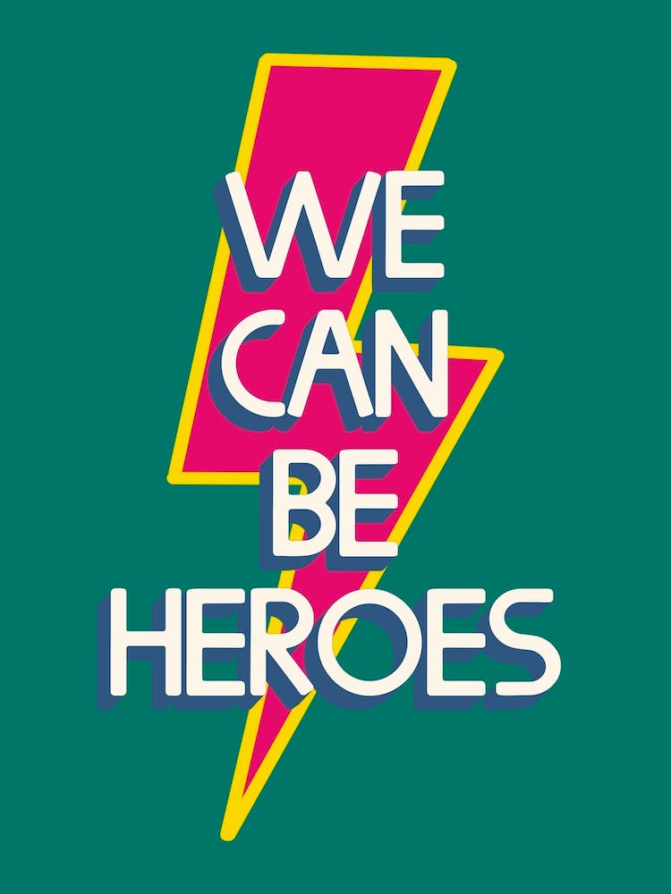 We Can Be Heroes Lightning Bolt Green