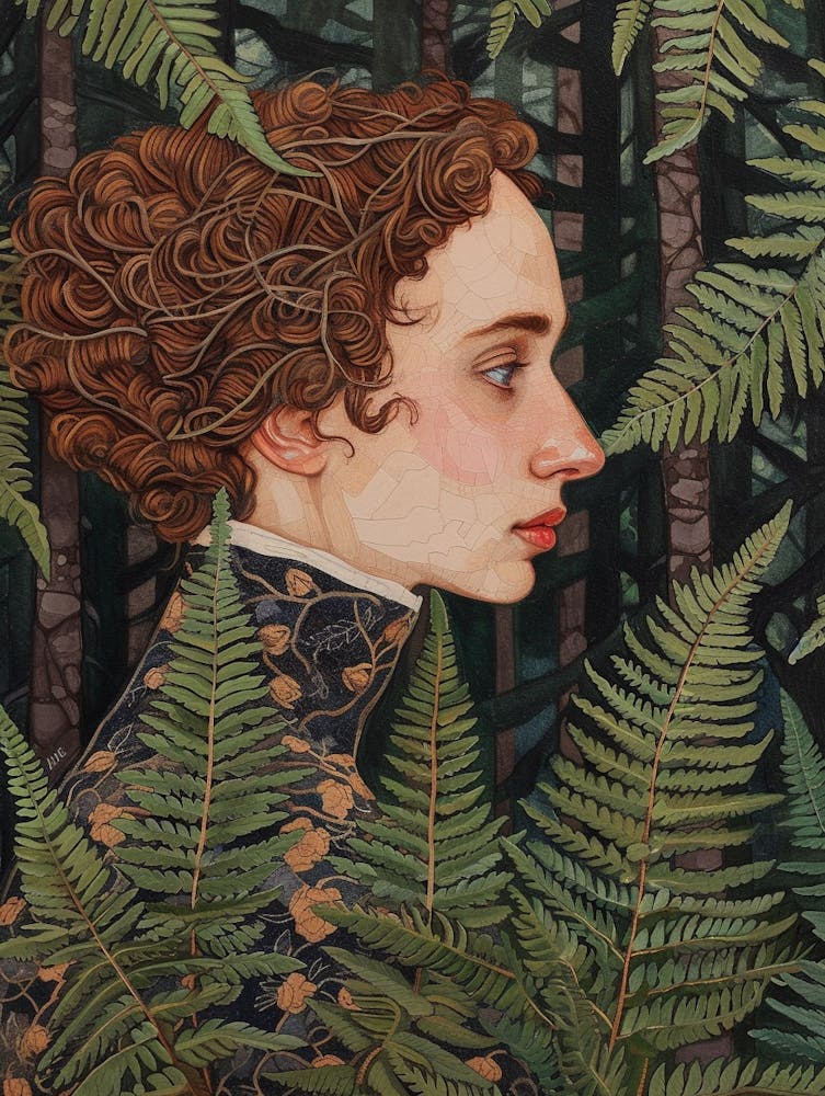 Lady Fern Painting 2
