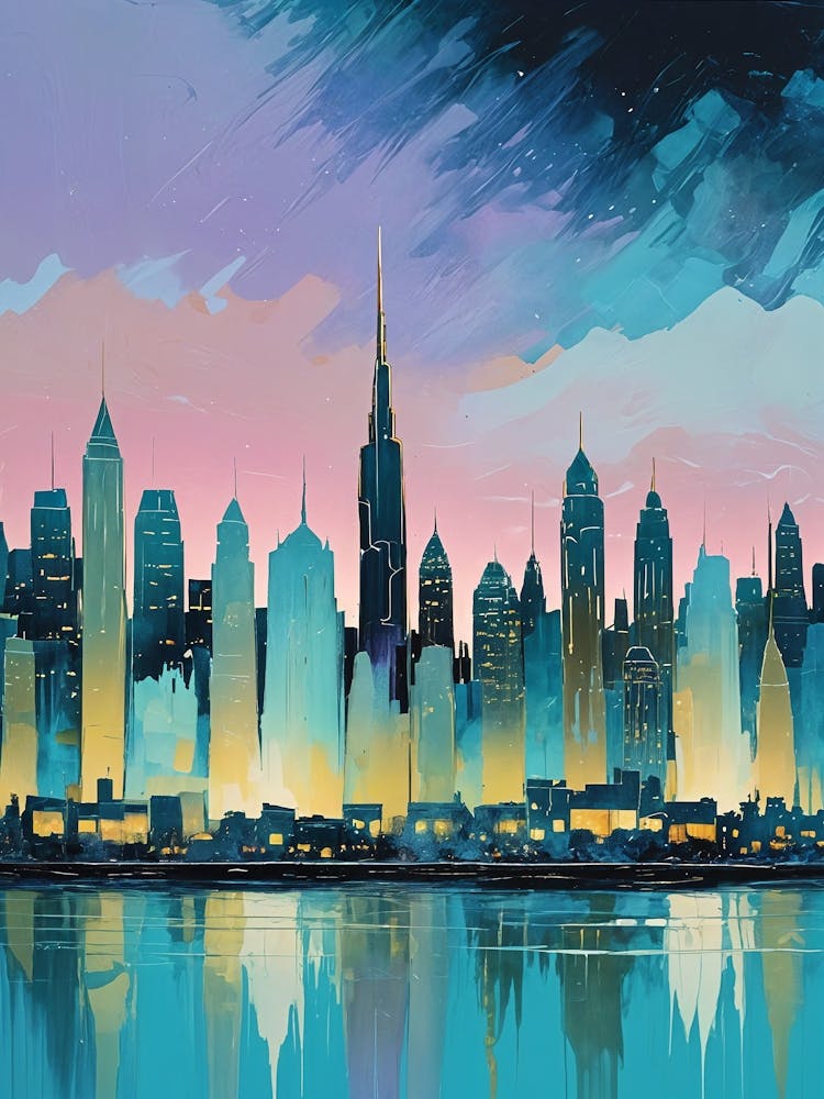 City Skyline At Night no2