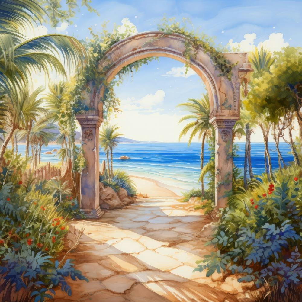 Archway To The Beach 1