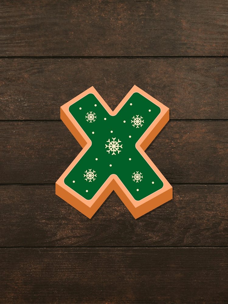 Gingerbread Christmas Letters Living Room Holiday Display 24