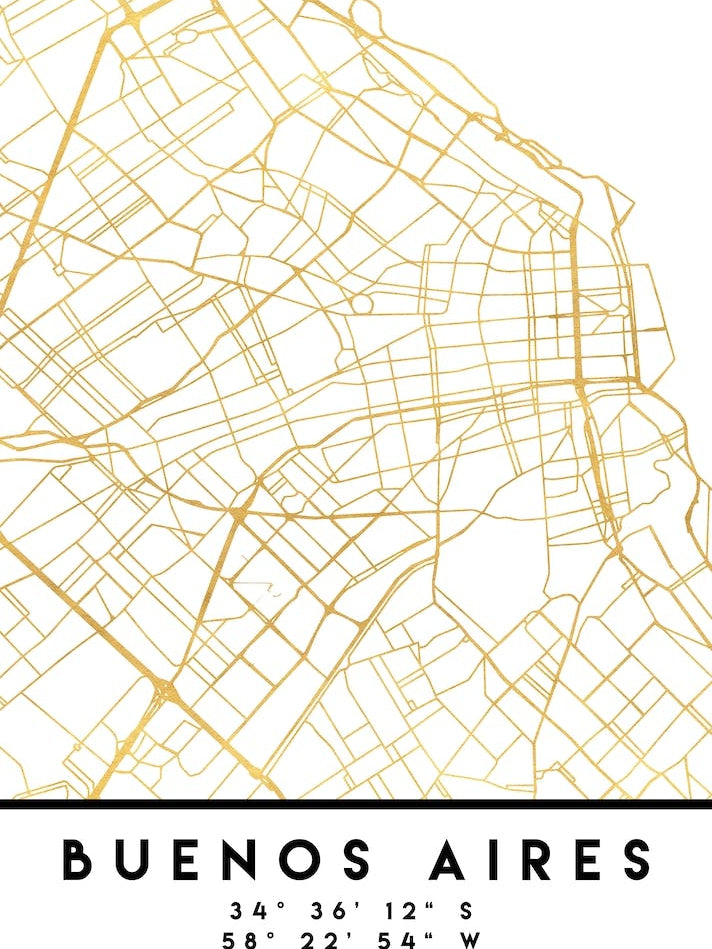 Buenos Aires City Street Map
