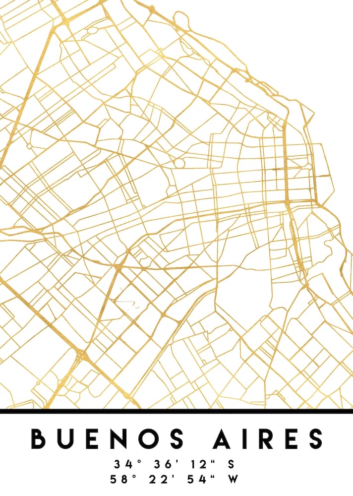 Buenos Aires City Street Map