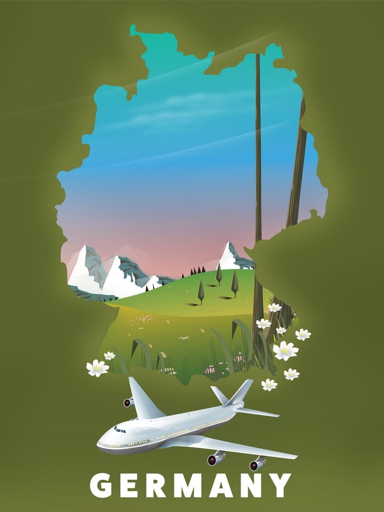 Germany Travel map