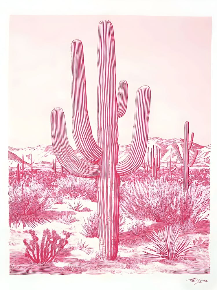Pink Cactus 2