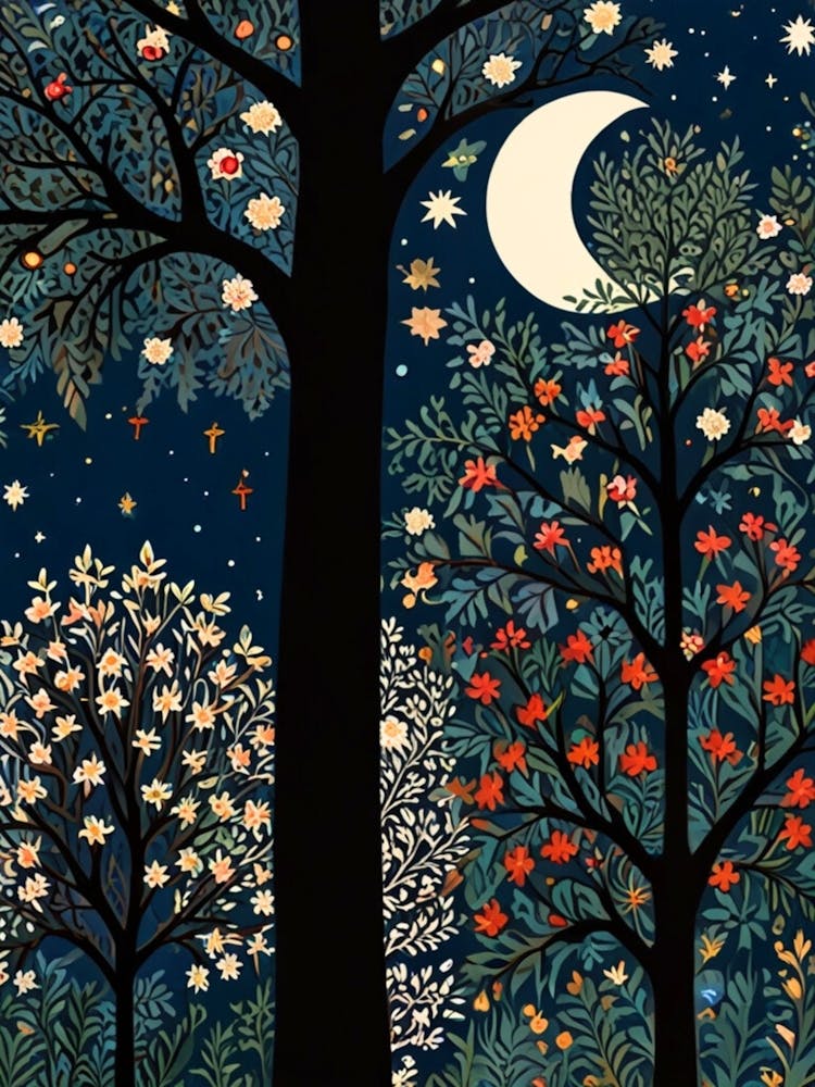 William Morris Night In The Forest 34