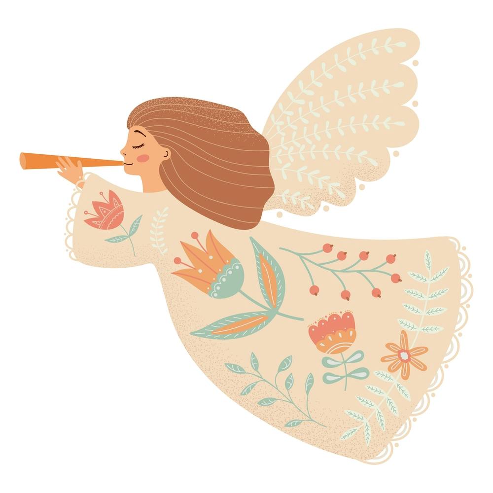 Angel With A Trumpet Christmas