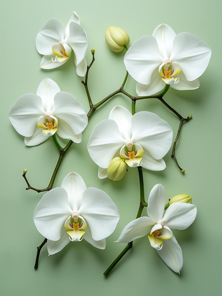 Elegant Botanical Study In Sage