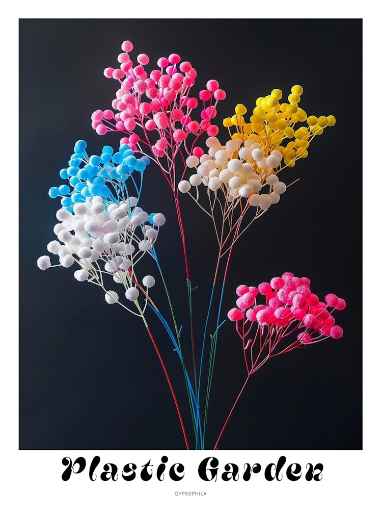 Bright Inflatable Flowers Poster Gypsophila 2