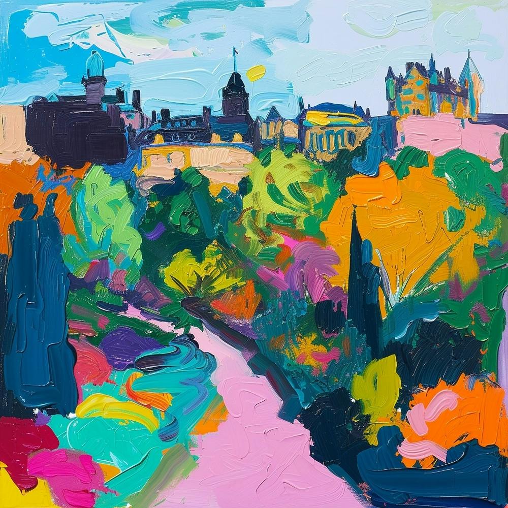 Abstract Park Collection Princes Street Gardens Edinburgh Scotland 4