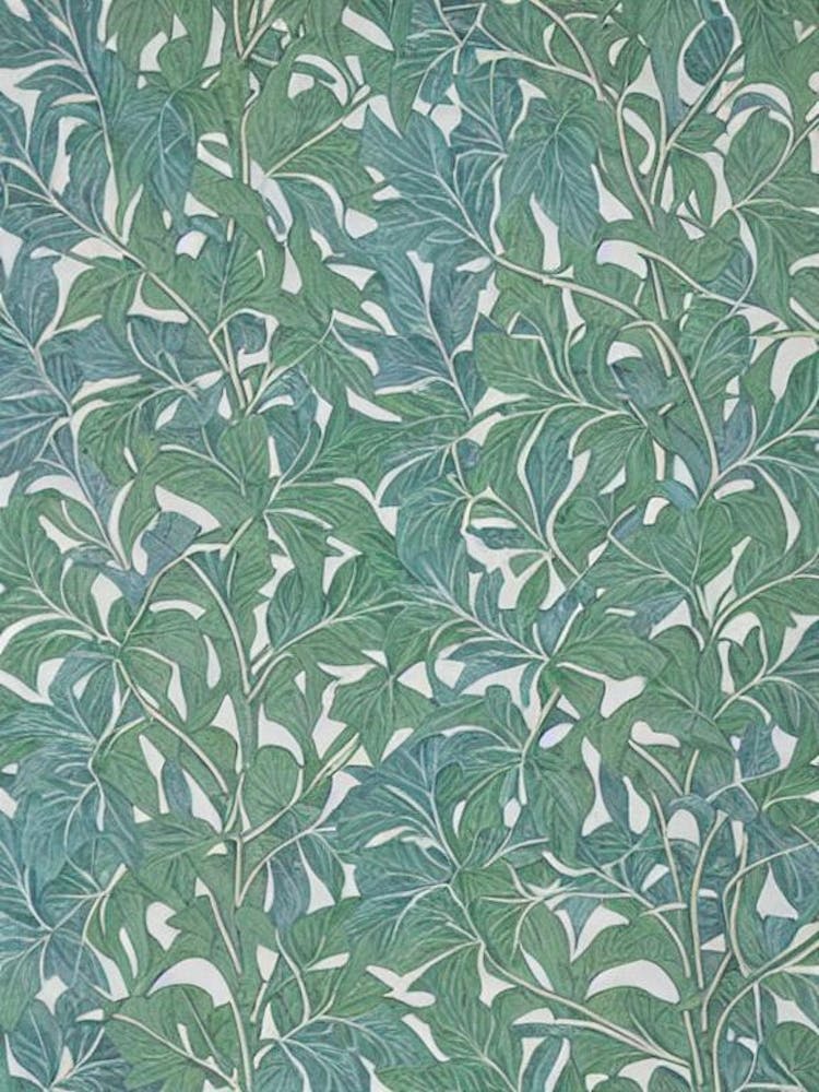 Feuilles de Mangoustan 2 Fruit Botanique Vintage