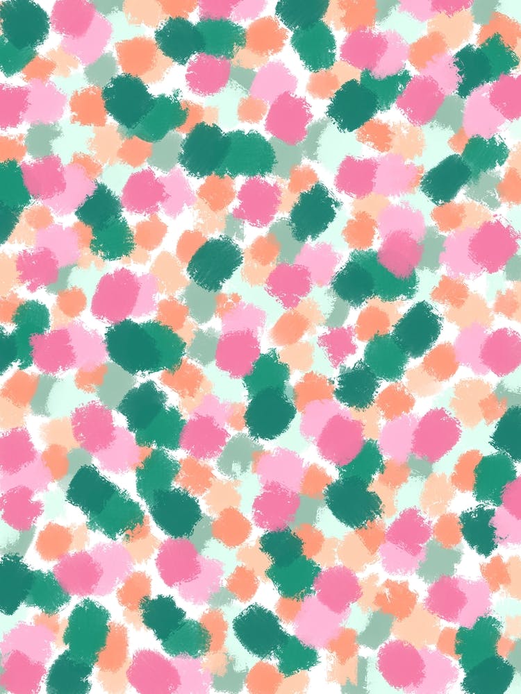 Pink And Green Splatters