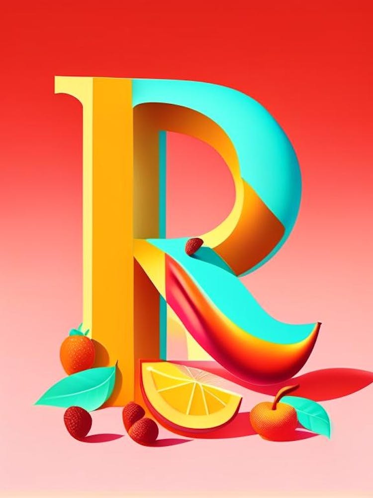 R, Letter, Alphabet Pop Art Matisse