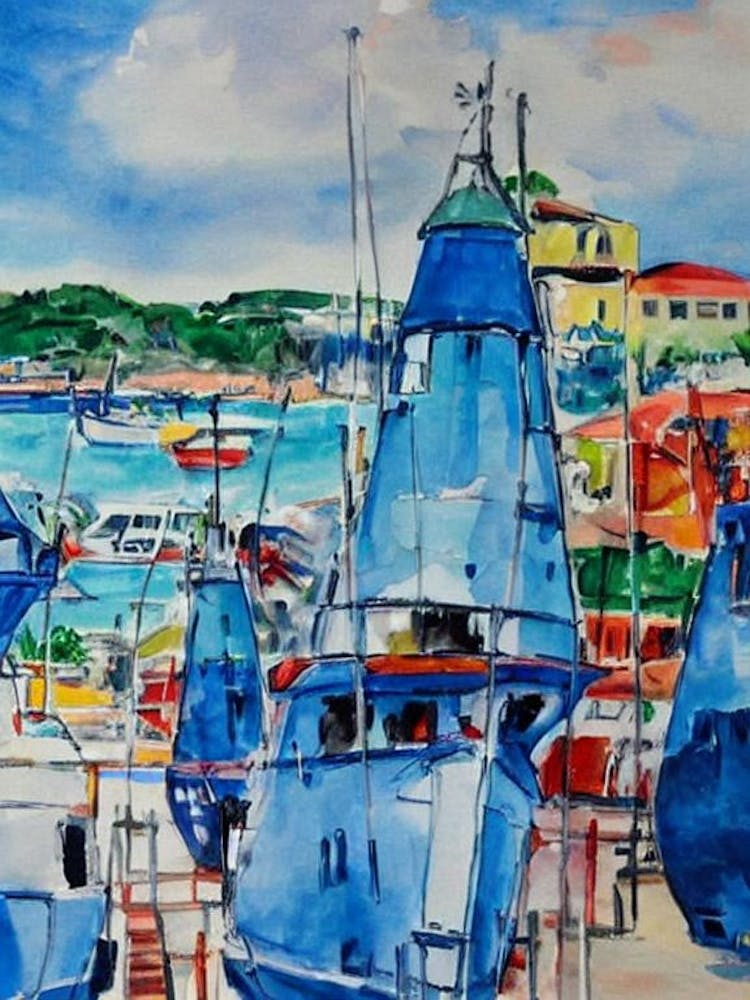 Port Of Bridgetown Barbados Abstract Block harbour