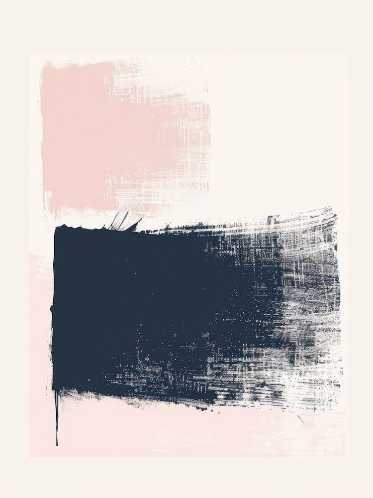 Pink And Black Canvas Print