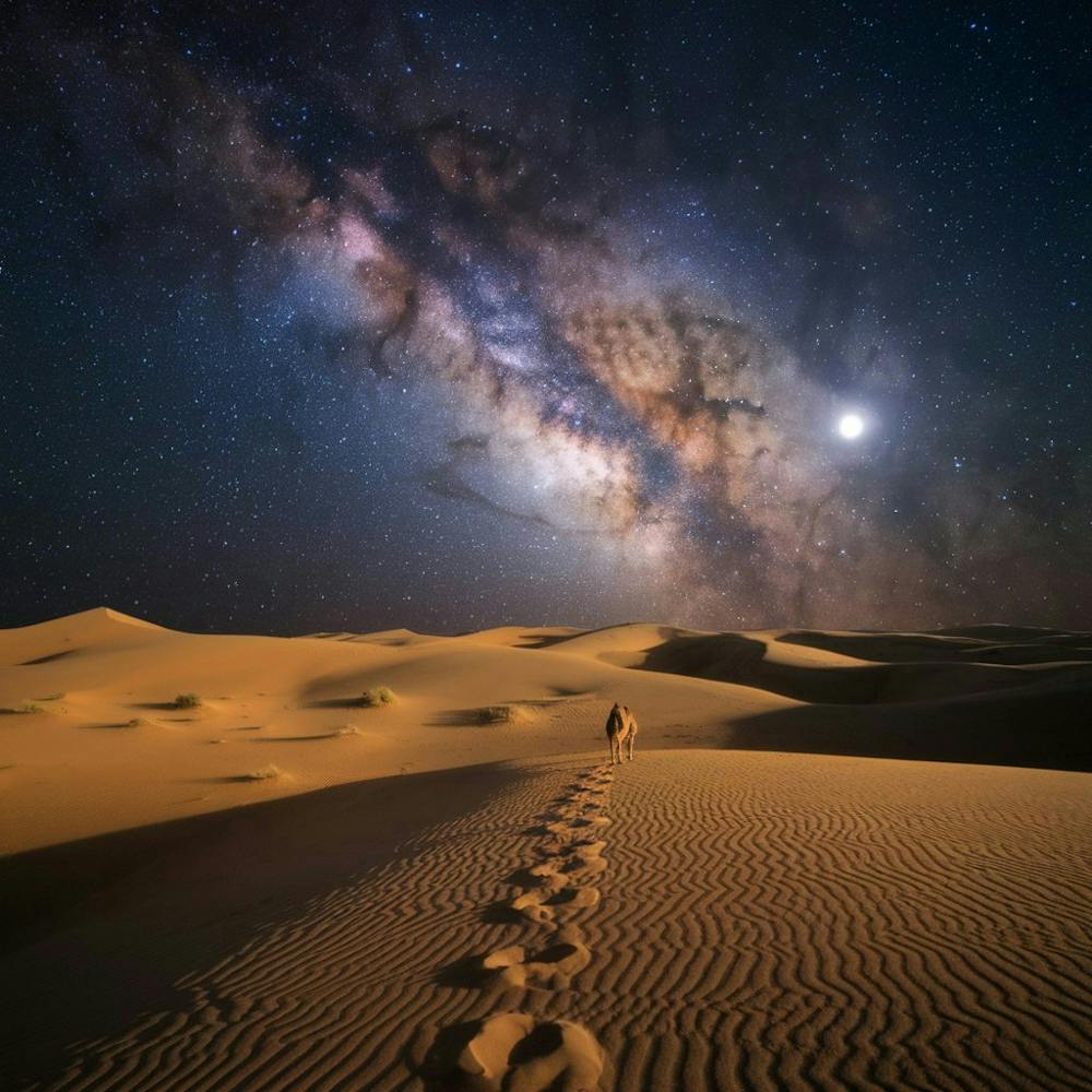Sahara Desert Night Sky