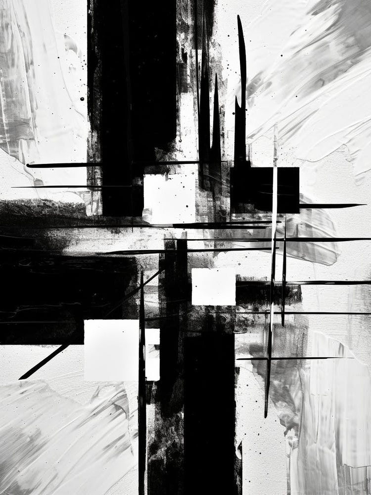 Echo Abstract Black And White 3