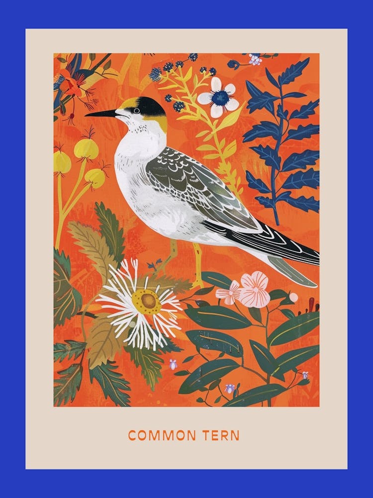 Spring Birds Poster Common Tern 1