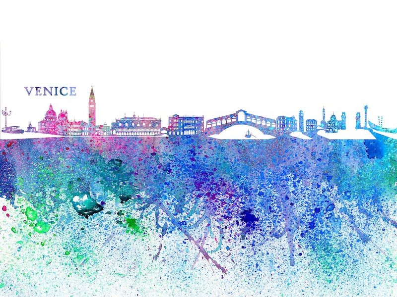 Venice Italy Skyline Splash