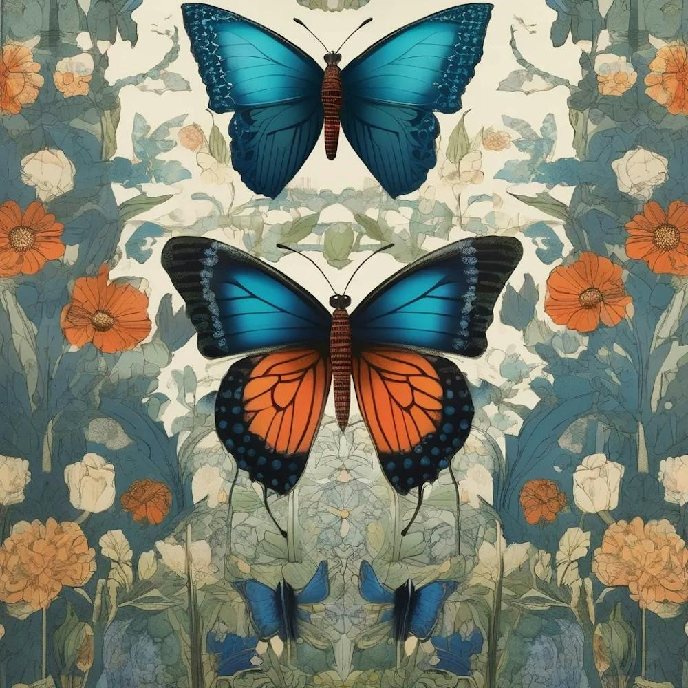Butterflies In The Garden