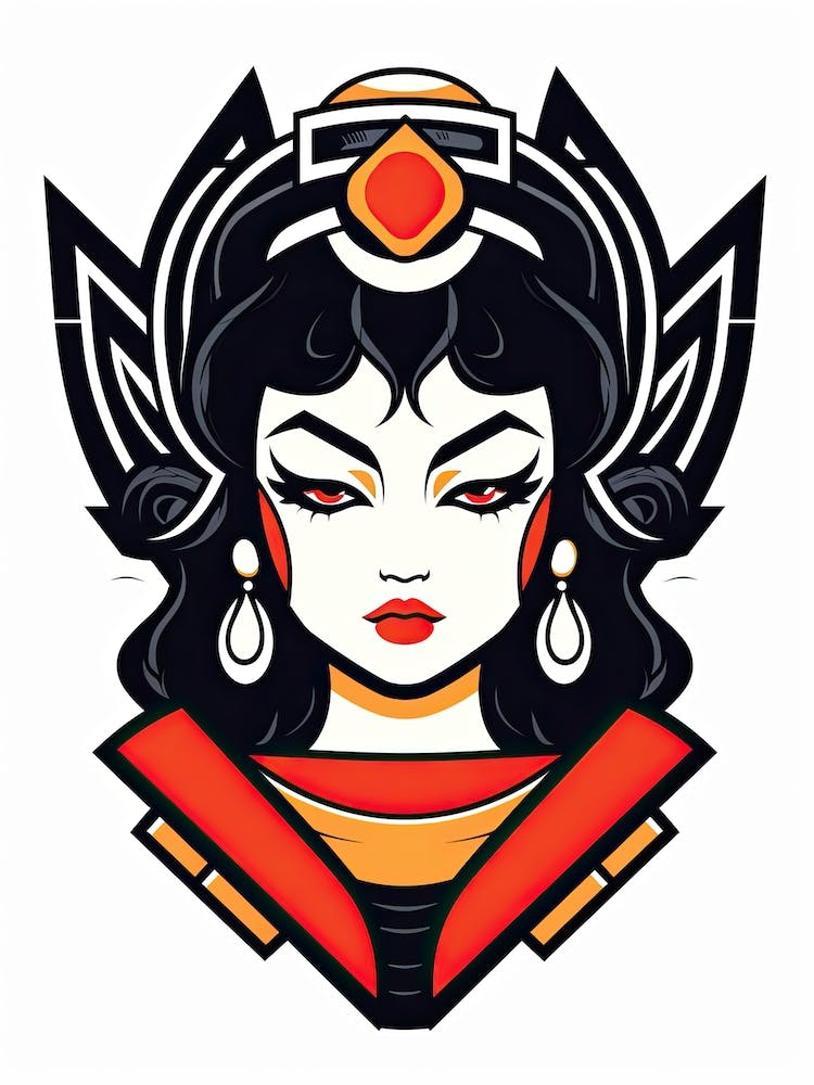 Geisha Minimal Illustration 2