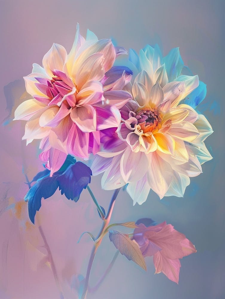 Iridescent Flower Dahlia 4