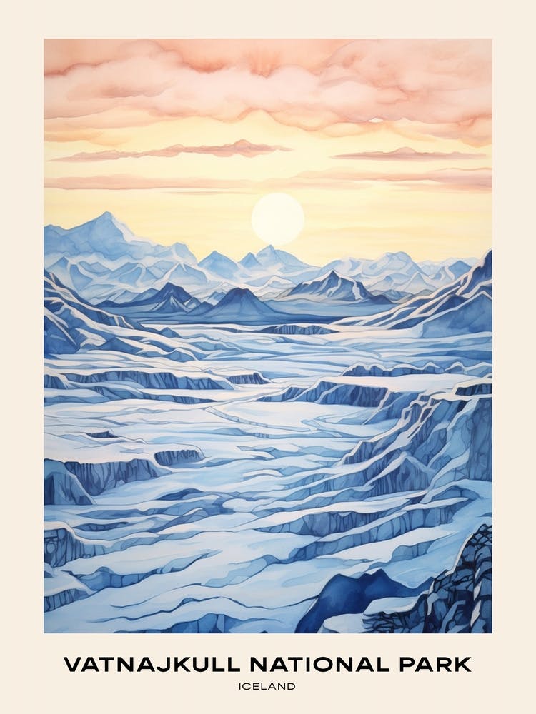 Vatnajkull National Park Iceland 2 Poster