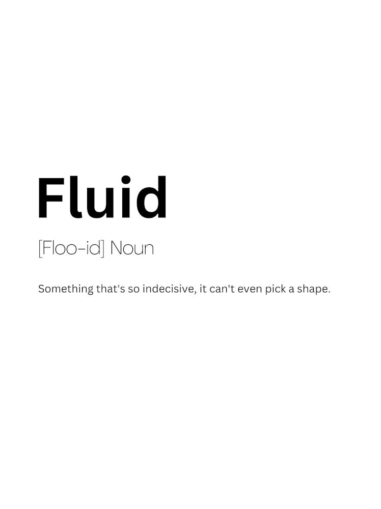 Fluid Definition Meaning