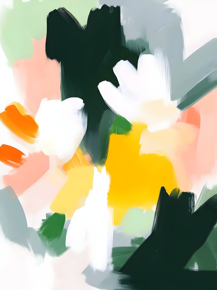 Abstract Floral Painting