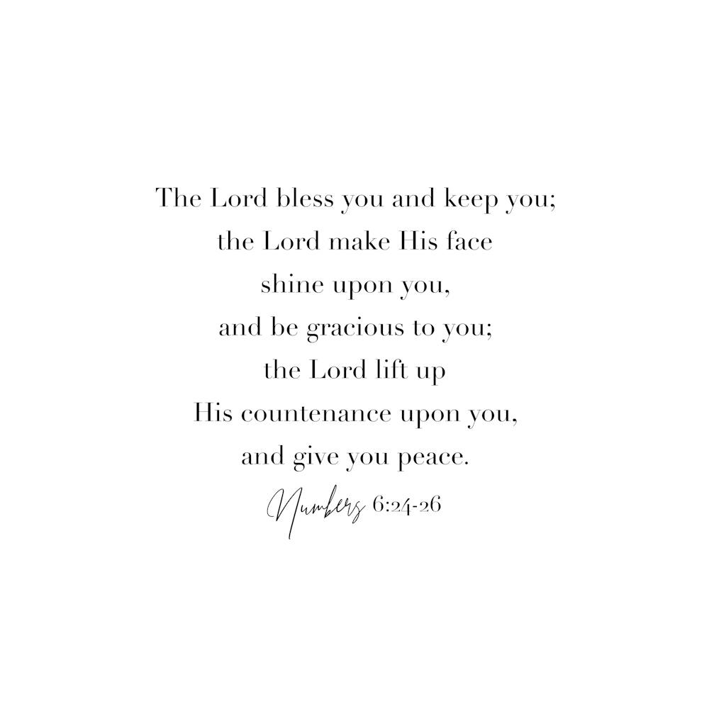 The Lord Bless You And Keep You Numbers 6 Square