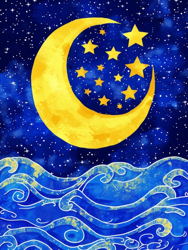 Moon And Stars In The Sky 2