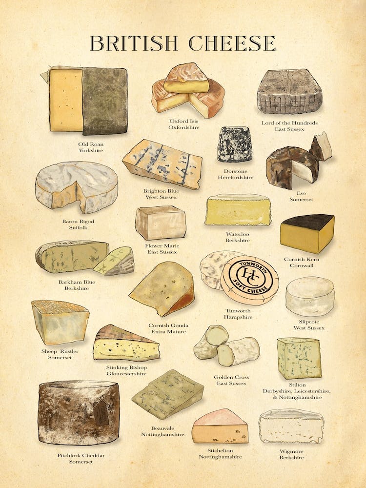 British Cheese Chart