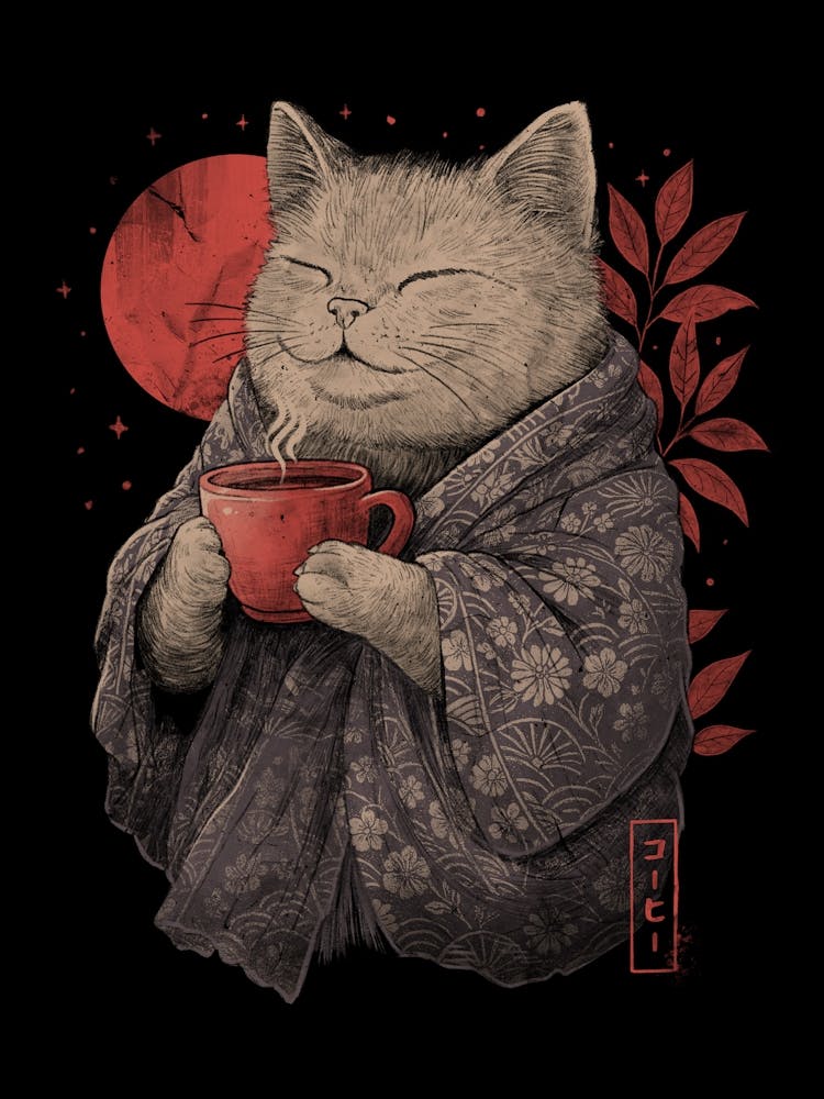 Purrfect Brew Oriental Cat Coffee