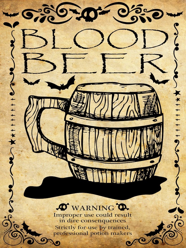 Blutbier, Halloween-Plakat