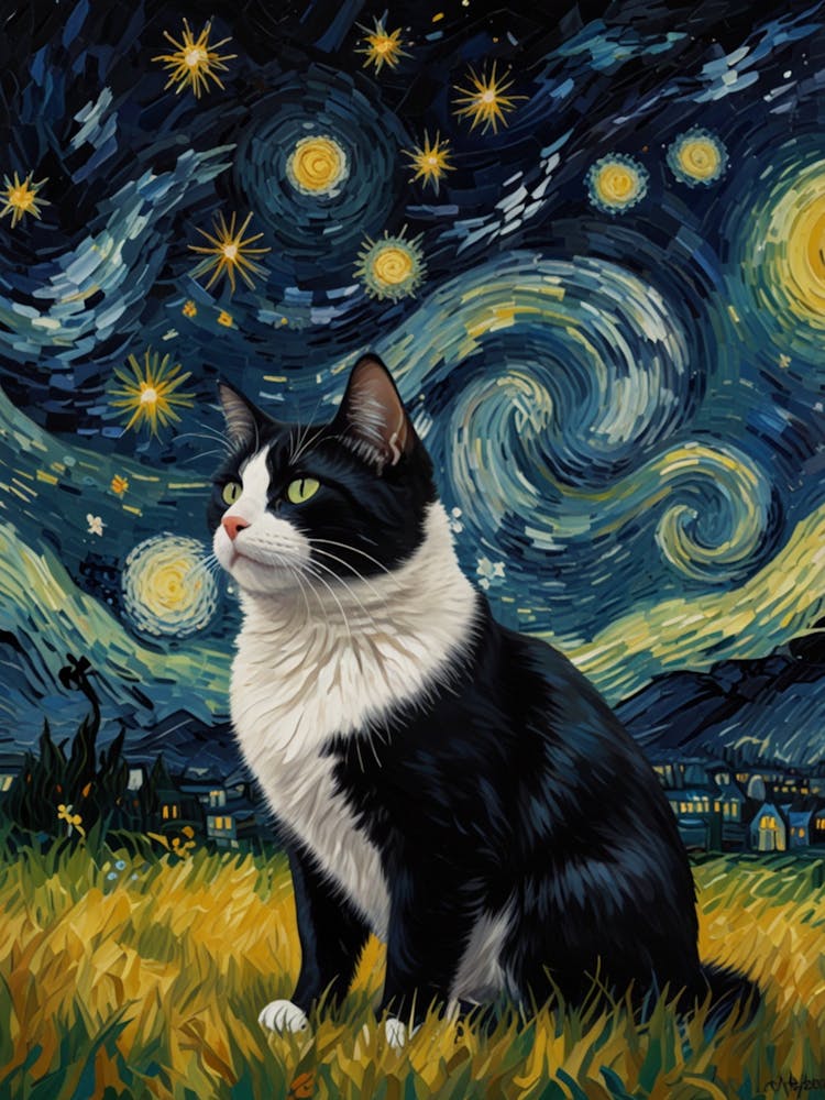 Vincent Van Gogh Schwarze Katze