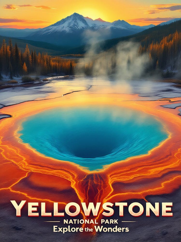 Yellowstone National Park Vintage V 03