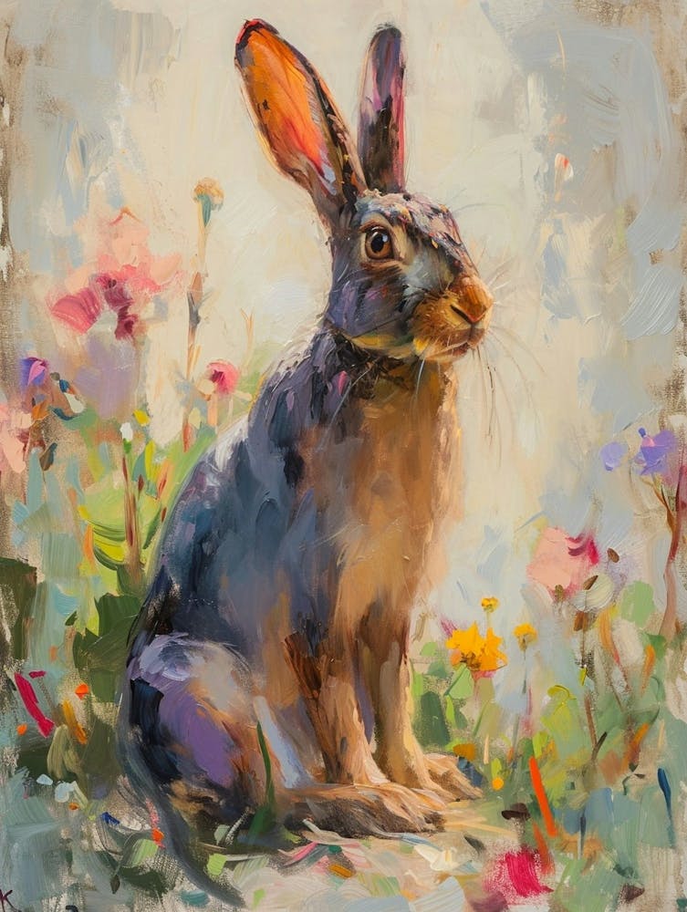 Rex Rabbit Painting 1