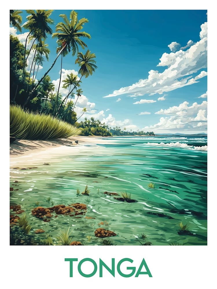 Affiche de voyage Tonga 1