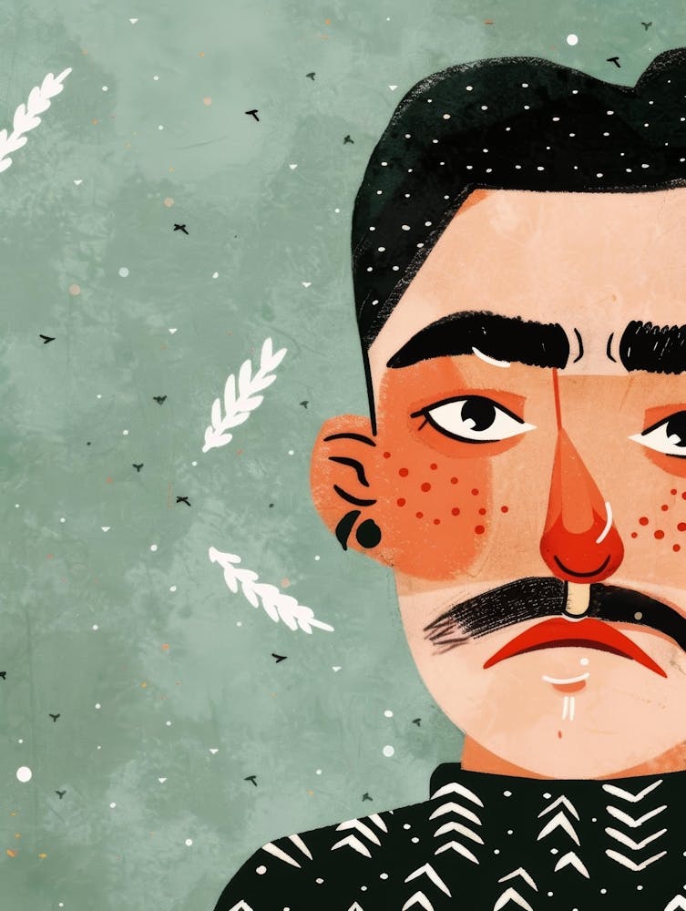 Man With Mustache 1