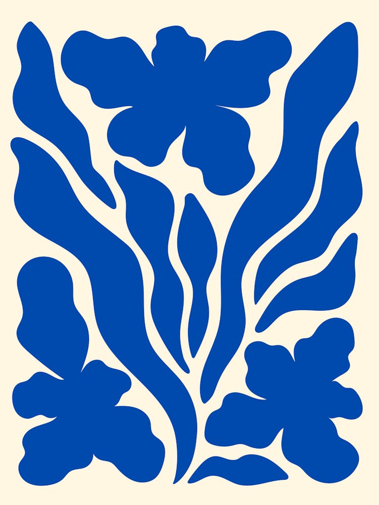 Blue And White Flowers