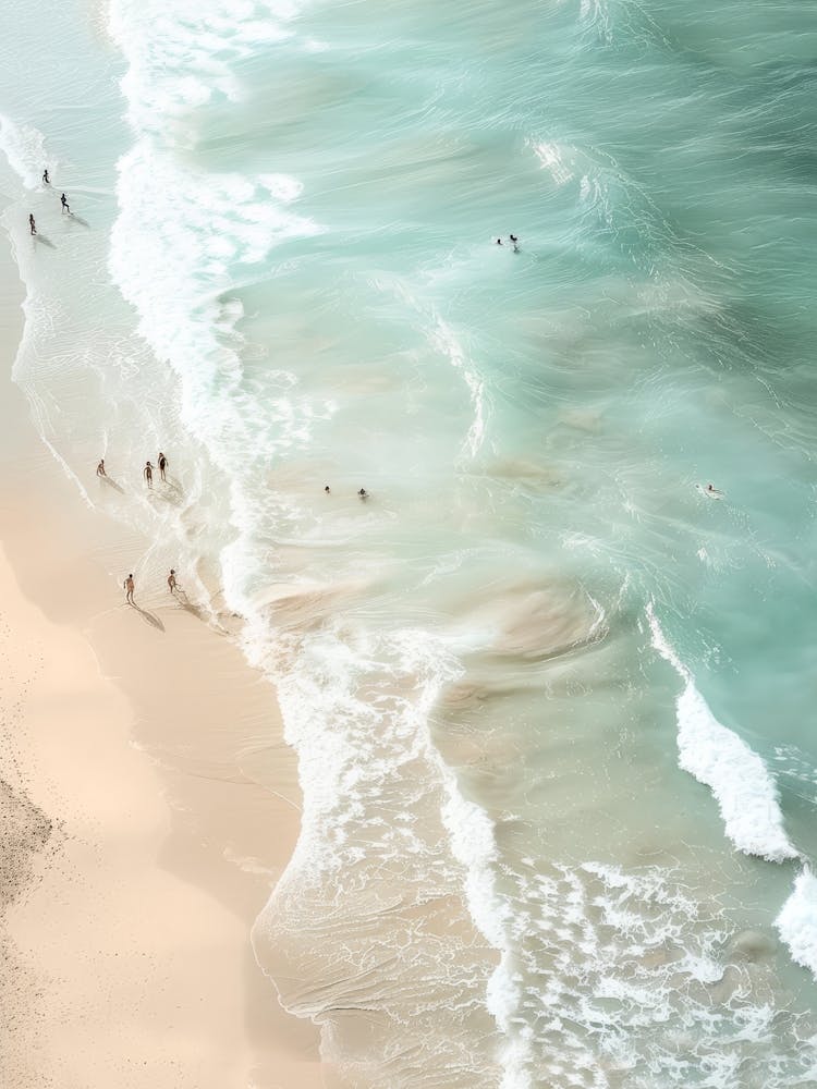 Soft Coastal Beach Scene